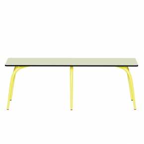 Banc Sun – Uni Menthe - Pieds Jaune Citron