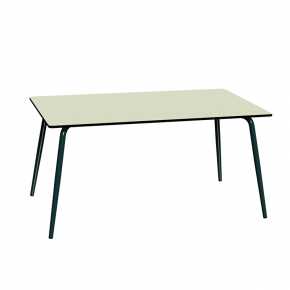 Table de Jardin Sun – Uni Menthe Pieds Anthracite – 160×90