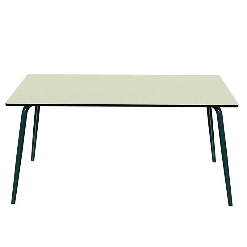 Table de Jardin Sun – Uni Menthe Pieds Anthracite – 160×90