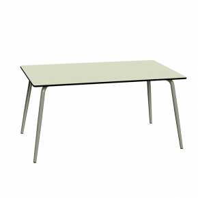 Table de Jardin Sun – Uni Menthe Pieds Kaki – 160×90