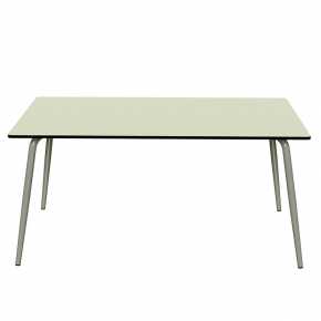 Table de Jardin Sun – Uni Menthe Pieds Kaki – 160×90