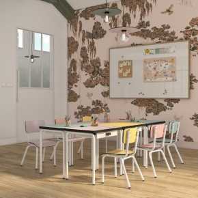 copy of Bureau d’écolier enfant Régine – Uni Corail - Pieds Blancs