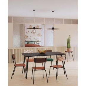 Grande Suspension Mila – Stratifié Uni Bois Clair