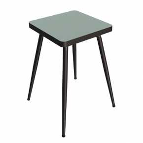 Tabouret Marcel 45 cm – Stratifié Uni Kaki - Pieds Noirs
