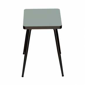 Tabouret Marcel 45 cm – Stratifié Uni Kaki - Pieds Noirs