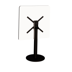 Table rabattable Albertine - Stratifié Uni Noir - Pied Noir