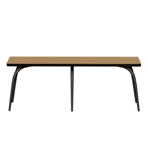 Banc Annie – Assise Stratifié Ocre - Pieds Noirs