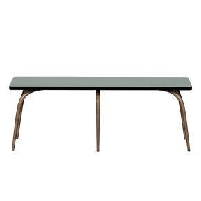 Banc Annie – Assise Stratifié Kaki - Pieds Bruts