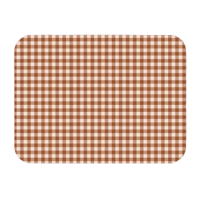 NEW Lot de 4 Sets de Table Lulu en vinyle – Imprimé Mini Vichy Paprika