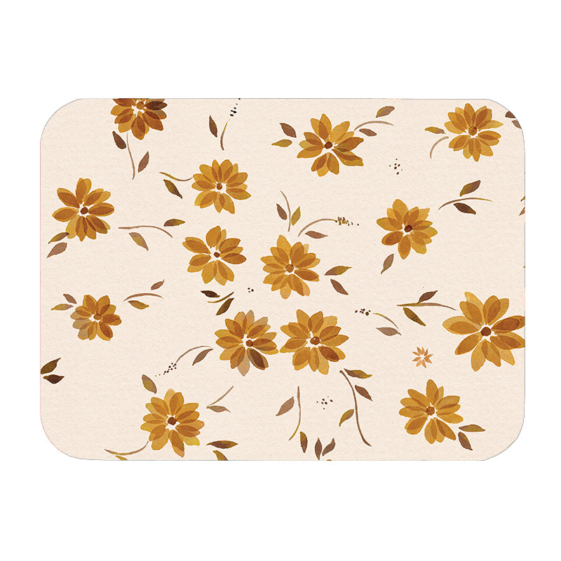 NEW Lot de 4 Sets de Table Lulu en vinyle – Imprimé Bohème Ocre
