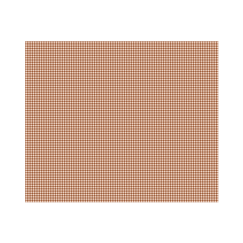 Tapis Vadim vinyle – Imprimé Mini Vichy Paprika - 120 x 100cm