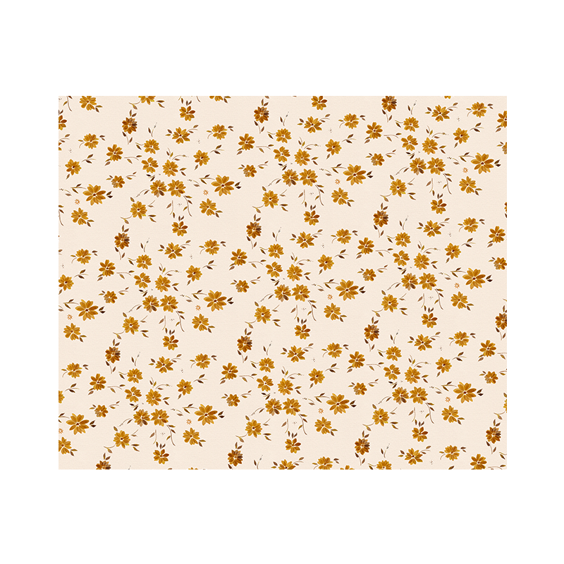 Tapis Vadim vinyle – Imprimé Bohème Ocre - 120 x 100cm