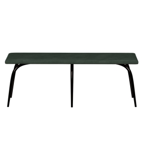 NEW Banc Annie – Assise Uni Velours Côtelé Vert Forêt - Pieds Noirs