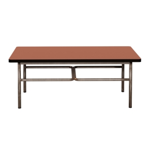 NEW Table basse Elienor 110x60 - uni Paprika - Pieds Bruts