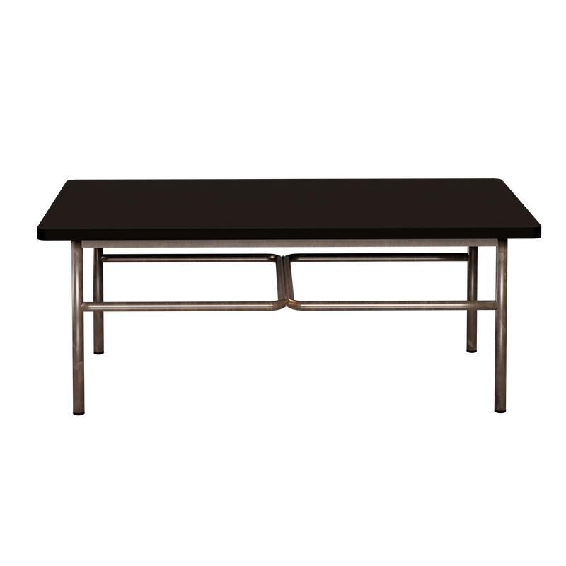 NEW Table basse Elienor 110x60 - uni Noir - Pieds Bruts