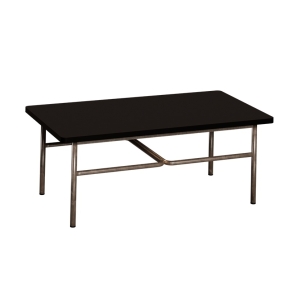 NEW Table basse Elienor 110x60 - uni Noir - Pieds Bruts