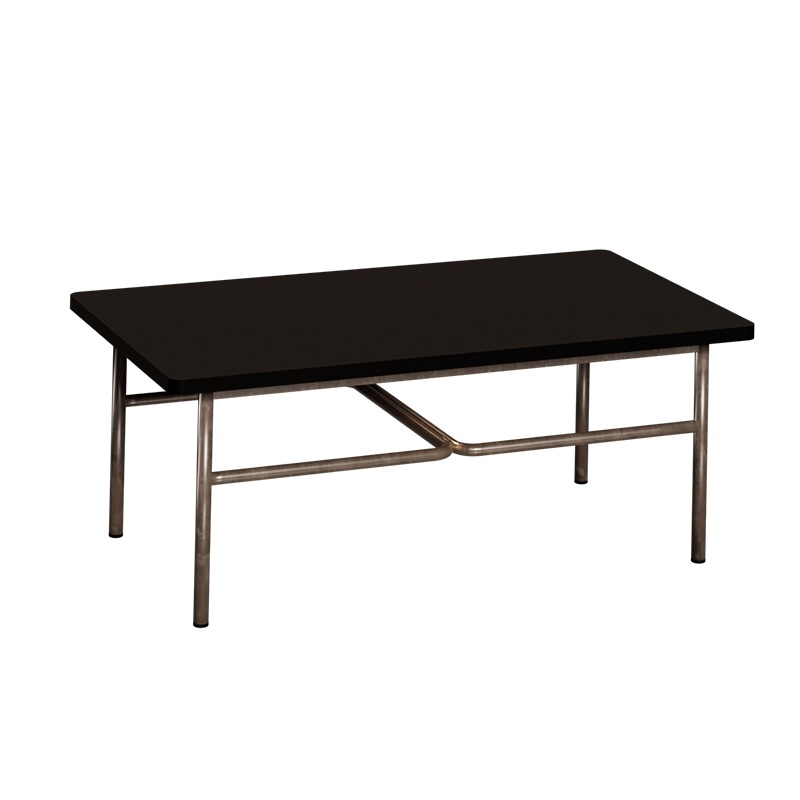 NEW Table basse Elienor 110x60 - uni Noir - Pieds Bruts