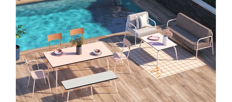 Tables de jardin retro-design - Les Gambettes