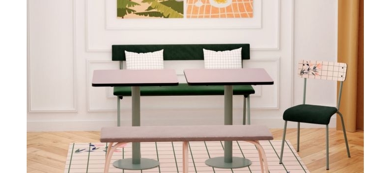 Bancs style retro-design - Les Gambettes