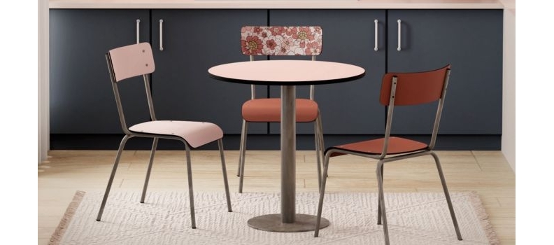 Tables demi-lune et tables rondes retro-design - Les Gambettes