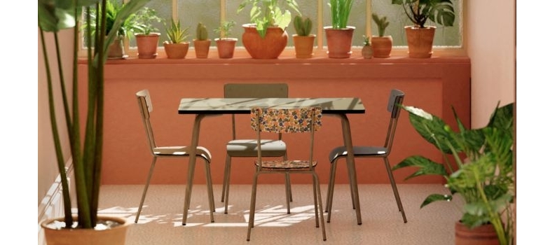 Table Véra 120x70 rectangulaire : 4 à 6 personnes – Les Gambettes