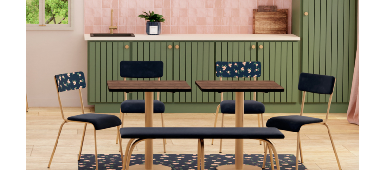 Banc Annie 2 places : Design, confort et élégance – Les Gambettes