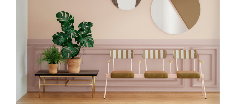 Banc Anouk 3 places : Design chaise Suzie, dossiers confortables et couleurs audacieuses – Les Gambettes