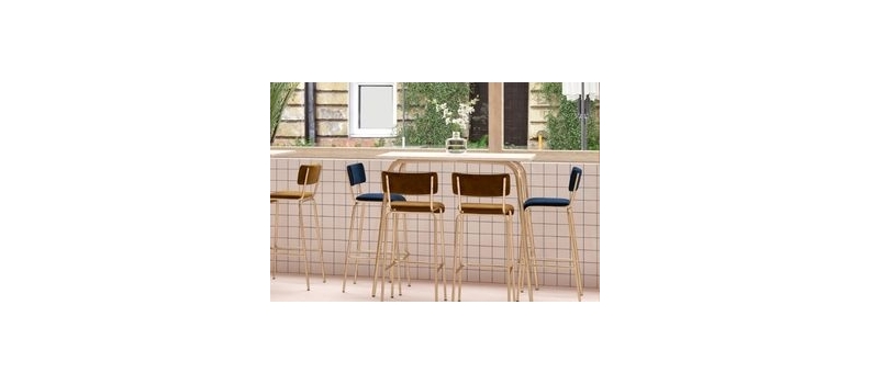 Tables hautes 4 personnes : Convivialité et design moderne – Les Gambettes