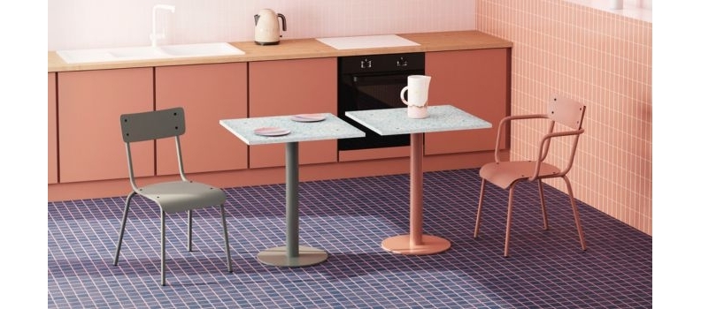 Tables en plastique recyclé : Écologie et design pour votre extérieur ombragé – Les Gambettes