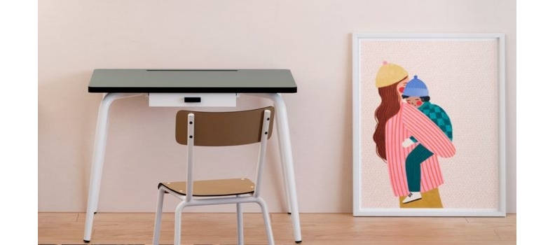 Bureaux 6-12 ans : Design rétro, rangement et espace créatif – Les Gambettes
