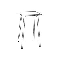 TABLES HAUTES 2 PERSONNES