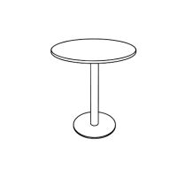 TABLES RONDES PIED CENTRAL