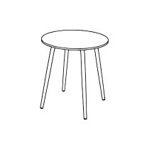 TABLES RONDES 4 PIEDS