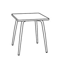 TABLES DE JARDIN 2 PERSONNES