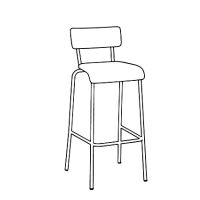 CHAISES DE BAR 75CM