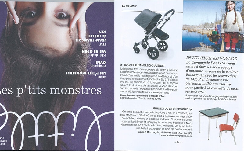 little magazine les gambettes parution presse chaise little suzie bureau régine formica