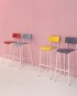 Colourful Vintage High chair for bar