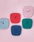 Retro 50's clocks Pink Red Green Blue