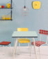 horlogue table carré tabouret