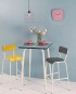 Retro 50's High table for two blue