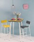 table haute véra jaune citron les gambettes formica bar décoration retro