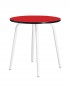 gambettes-table-leon-rouge table ronde formica 3 couvert