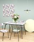 Light Grey Vera Table 120x70 - Brushed Steel Legs