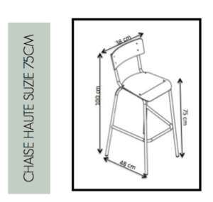 Dimensions Chaise Haute Suzie 75cm