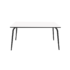TABLE BLANCHE PIEDS NOIRS TABLE CUISINE BLANCHE