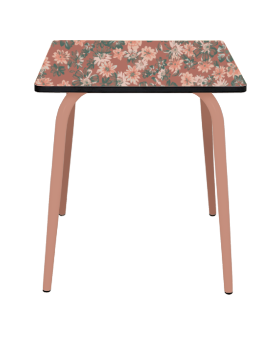 Carrée Formica Design Table À MangerTables 70x70 Véra Noir EH9D2IYeW